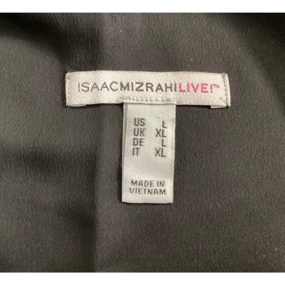 Isaac Mizrahi Live! Women's L Kimono Embroidered black - Picture 5 of 6